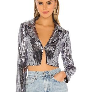 NWT Superdown Revolve Rochelle Blazer Sequin Blazer